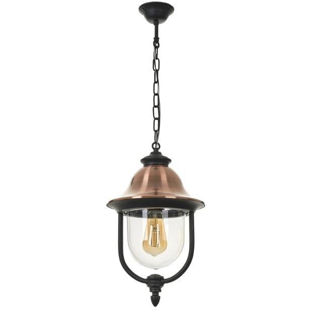 Пендел за градина Luton, черен, 1xe27, 2977/1p sbk