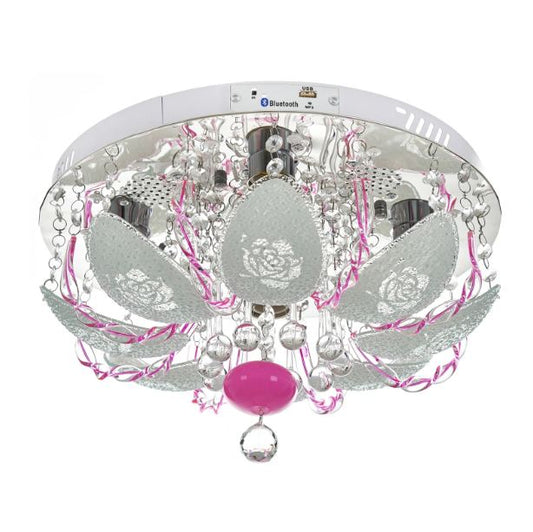 Кристален плафон, хром, 4x40w+led rgb, 1945/40 ch