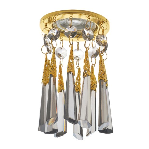 Стъклена луна, сив, 1x40w, 1495 br