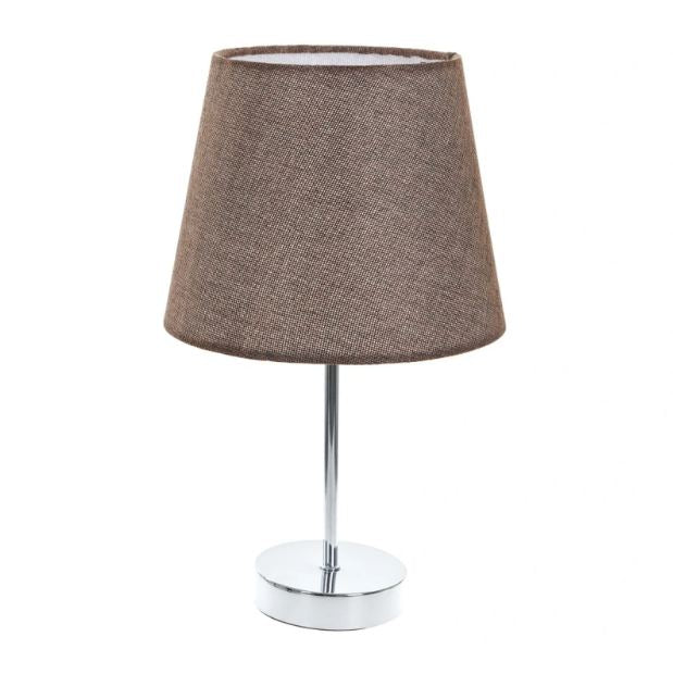 Текстилна настолна лампа, кафява, 1x40w, 2067/ch gy