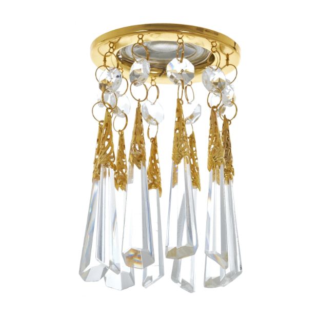 Стъклена луна, злато, 1x40w, 1495 gd