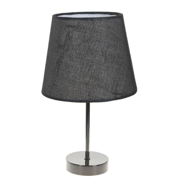 Текстилна настолна лампа, черна, 1x40w, 2067/bk m022