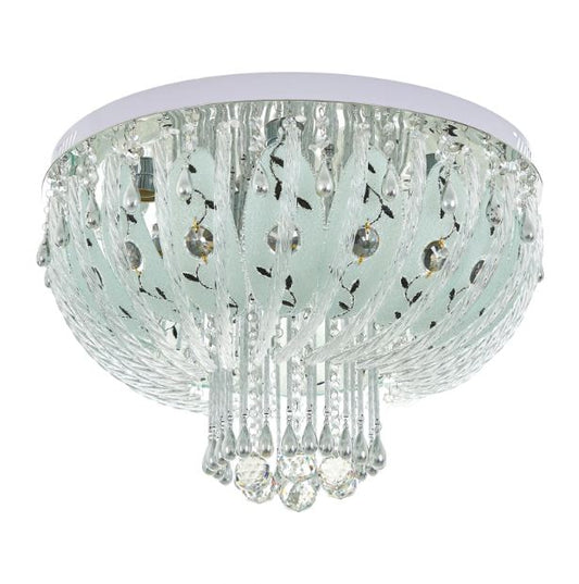 Кристален плафон, хром, 8x40w+led rgb, 1836/60 ch