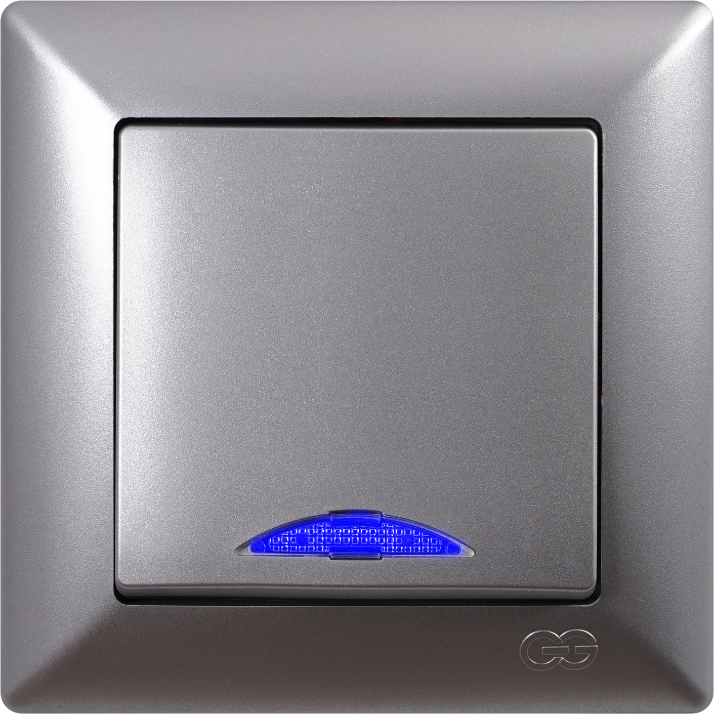 Ключ единичен светещ схема 1 Visage сив / 409502