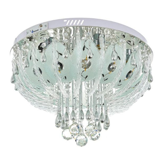 Кристален плафон, хром, 6x40w+led rgb, 1836/50 ch