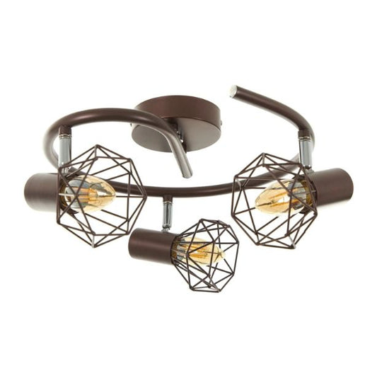 Спот Star, кафяв, 3xe14, 2180/3 gd