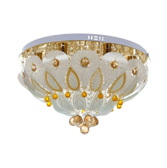 Кристален плафон, злато, 8x40w+led rgb, 1834/60 gd