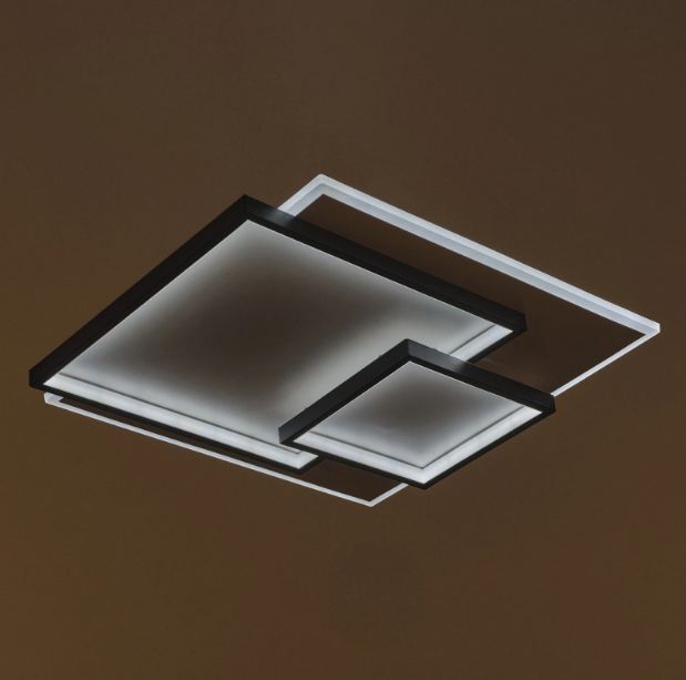 Плафон със смарт управление Slots, бял, led 87w, 6211lm, 3000-6000k, 4026 bk