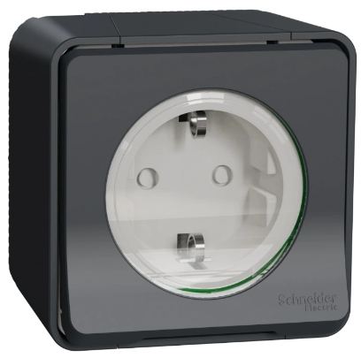 Контакт с детска защита, Mureva styl, бял, Schneider, mur39034