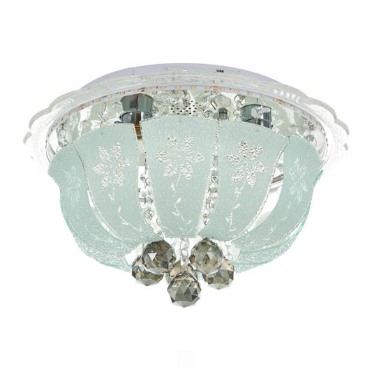 Кристален плафон, хром, 4x40w+led rgb, 1915/40 ch