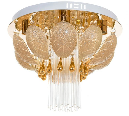 Кристален плафон, злато, 5x40w+led rgb, ELN 925/400 gd