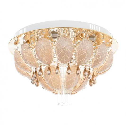 Кристалeн плафон, злато, 7x40w+led rgb, 925/500 gd