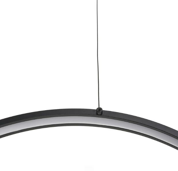 Полилей със смарт управление Adante, черен, led 116W, 4593lm, 3000-6000k, 4037/79w bk