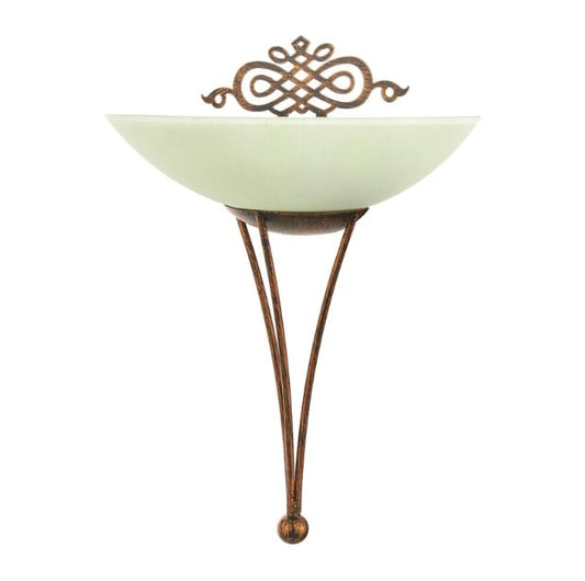 Стъклен аплик, антично злато, 1x40w, 2033/1w sbc