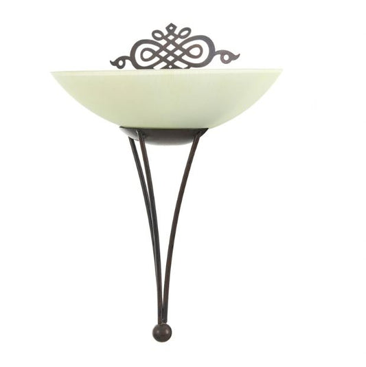 Стъклен аплик, антично черно, 1x40w, 2033/1w sbk