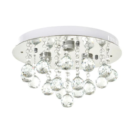 Кристален плафон, хром, 3x40w, 879/3ch