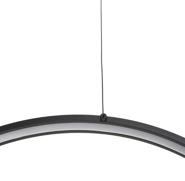 Полилей със смарт управление Adante, черен, led 51W, 2280lm, 3000-6000k, 4037/45w bk