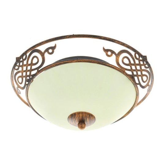 Стъклен плафон, антично злато, 2x40w, 2033/30 sbc