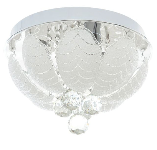 Кристален плафон, хром, 3x40w, 953d ch