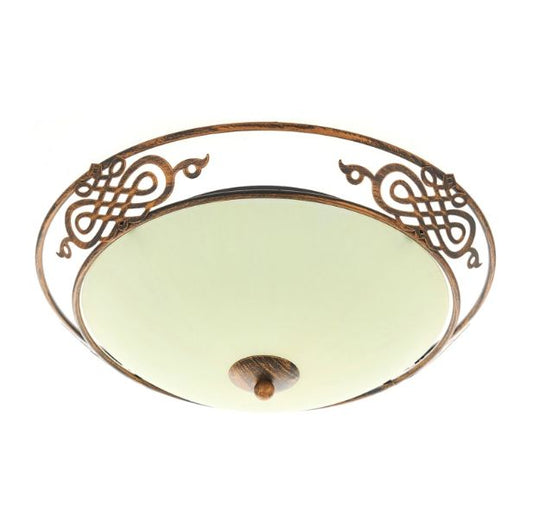 Стъклен плафон, антично злато, 2x40w, 2033/40 sbc