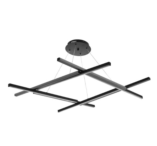 Полилей Leroy, черен, led 120w, 4000k, 2469/120w bk