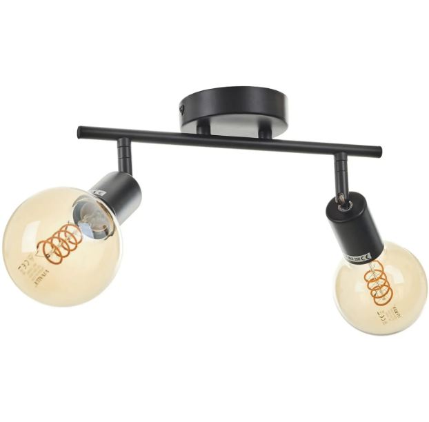 Спот Isabela, черен, 2xE27, 4055/2 BK