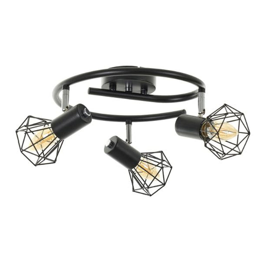 Спот Star, черен, 3xe14, 2180/3 BK