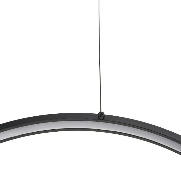 Полилей със смарт управление Adante, черен, led 38W, 1783lm, 3000-6000k, 4037/34w bk