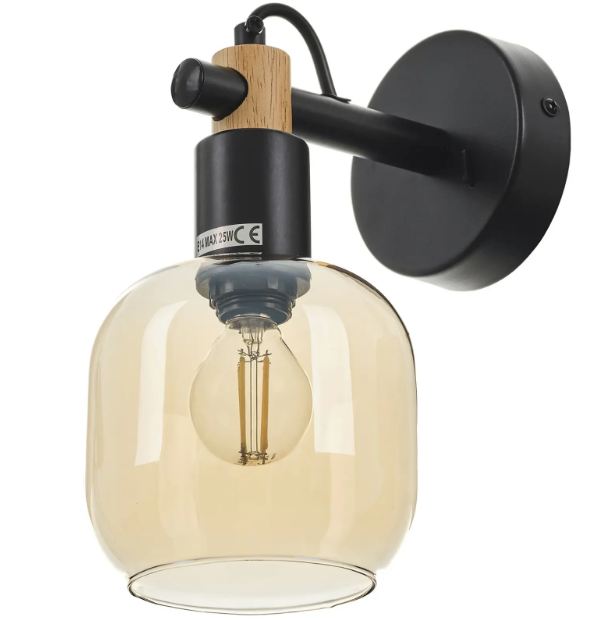 Аплик Daphne, черен, 1xE14, 4052/1W BK