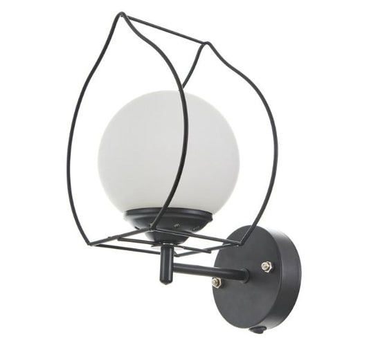 Стъклен аплик, черен, 1x40w, 2004/1w bk