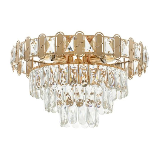 Плафон Turin, злато, 7xe14, 2465/7 GD