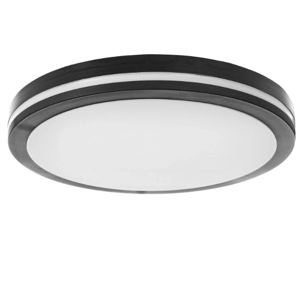 Плафон Sence с микровълнов сензор за присъствие 3-7m, черен, led 40w, 4000k, 4000lm, ip65, 2988/40w