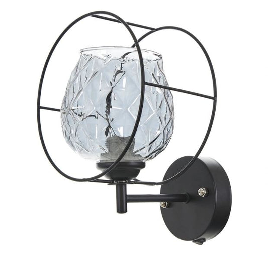 Стъклен аплик, черен, 1x40w, 2005/1w bk