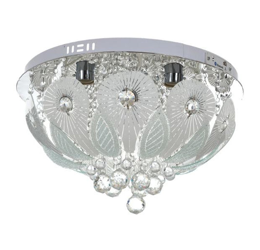 Кристален плафон, хром, 6x40w+led rgb, 1834/50 ch