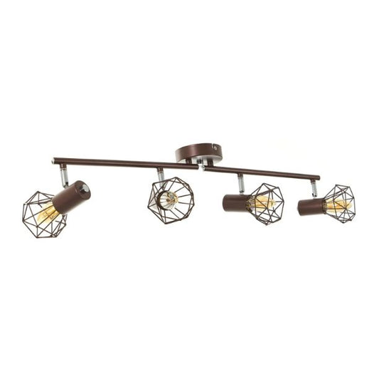 Спот Star, кафяв, 4xe14, 2180/4 gd
