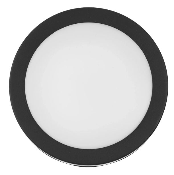 Плафон Sence с микровълнов сензор за присъствие 3-7m, черен, led 20w, 4000k, 2000lm, ip65, 2988/20w