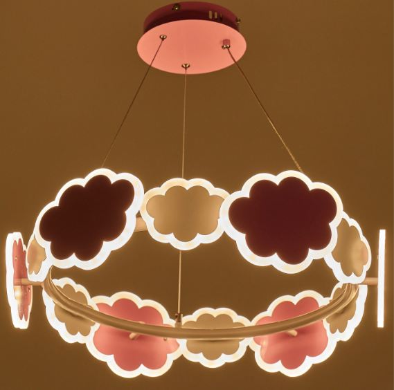 Полилей It's a girl, розов, 3000k-4000k-6000k, led 55w, 2455