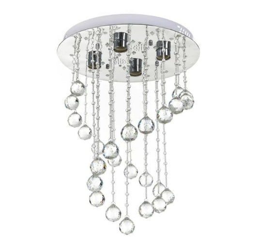 Кристален полилей, хром, 4x40w+led rgb, 2136/40 ch