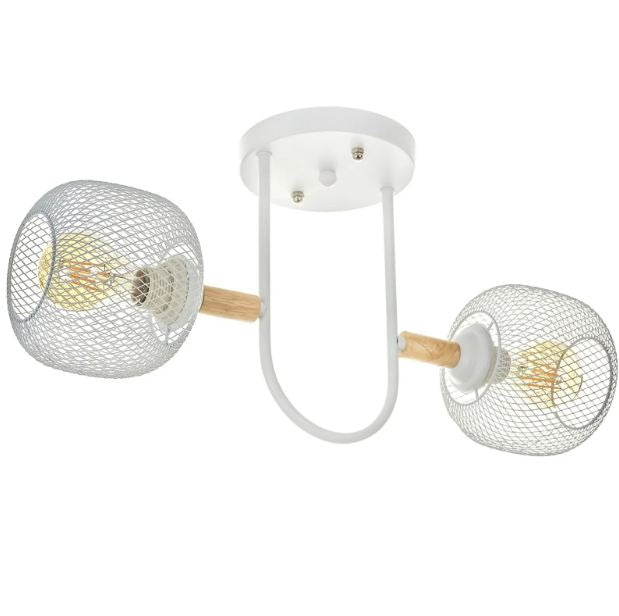 Полилей Mesh, бял, 2xE27, 4120/2 WH