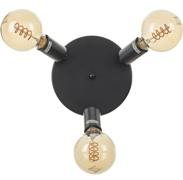 Спот Isabela, черен, 3xE27, 4055/3R BK