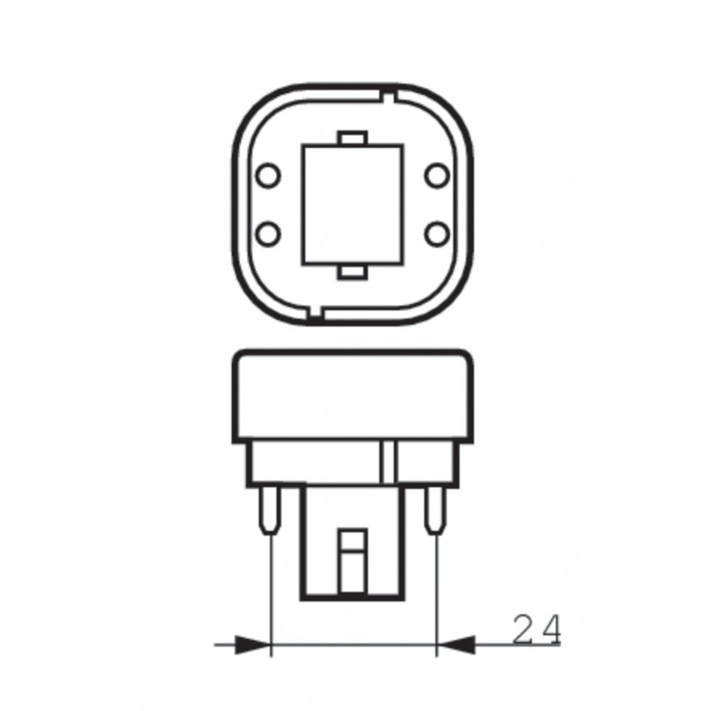 Луминесцентна лампа компактна PL-C 4P 26W/840/4P 4 пина