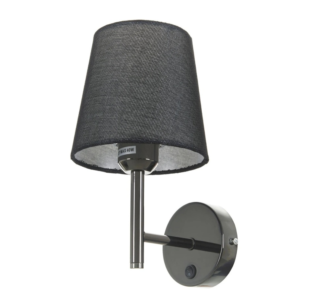 Текстилен аплик, черен, 1x40w, 2064/1w bk m022