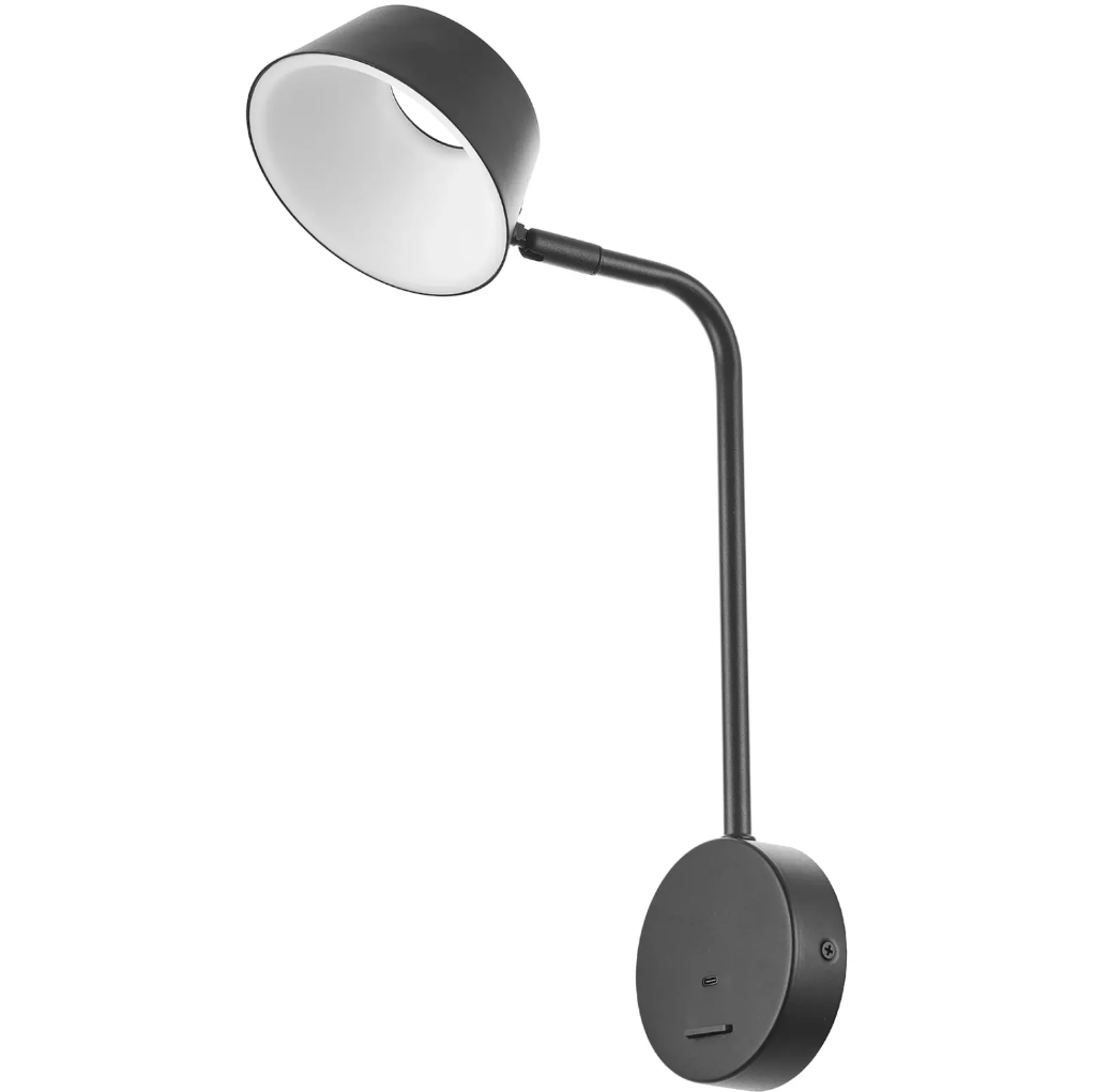 Аплик Bernardo, черен, led 6w, 3000k, 4104 BK