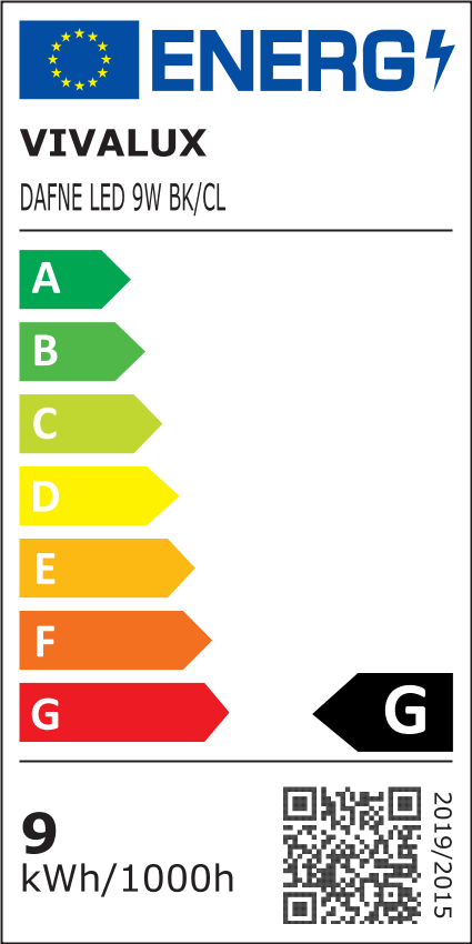 LED ТЯЛО ЗА ОГЛЕДАЛО / КАРТИНА DAFNE LED ∙ 9W ∙ 4000K ∙ ЧЕРЕН / 004720