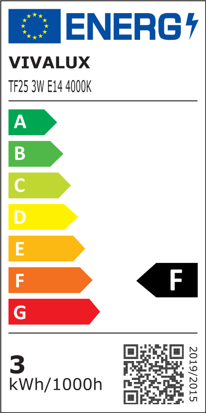 LED филамент лампа за аспиратори FLICK LED ∙ TF25 ∙ 3W ∙ 300lm ∙ E14 ∙ 4000K / 004111