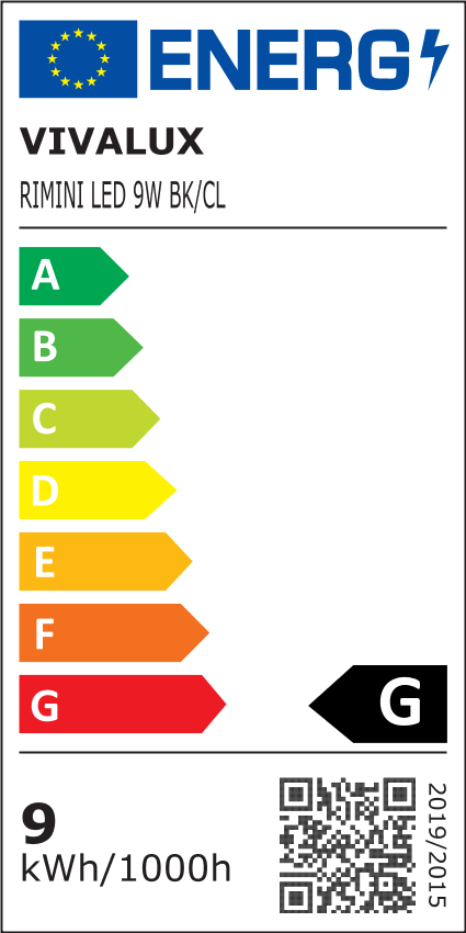 LED ТЯЛО ЗА ОГЛЕДАЛО / КАРТИНА RIMINI LED ∙ 9W ∙ 4000K ∙ ЧЕРЕН / 004724
