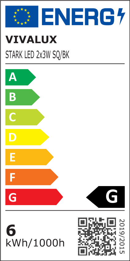 ФАСАДНО ОСВЕТИТЕЛНО ТЯЛО STARK LED ∙ 2 X 3W SQ ∙ 3000K-4000K-6400K ∙ IP65 / 004625