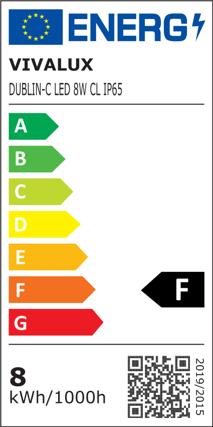 ФАСАДЕН LED АПЛИК DUBLIN ∙ 8W ∙ БЯЛ ∙ 4000K ∙ IP65 /