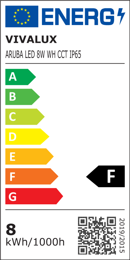 LED ОСВЕТИТЕЛНО ТЯЛО ARUBA LED ∙ 8W ∙ 3000K-4000K-6400K ∙ IP65 / 004823