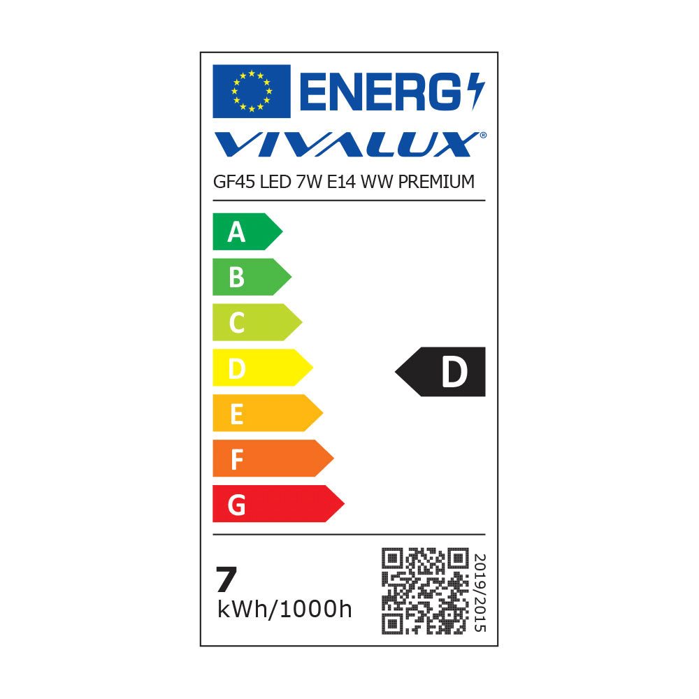 LED филамент лампа FLICK LED PREMIUM ∙ GF45 ∙ 7W ∙ 960lm ∙ E14 ∙ 3000K / 004969